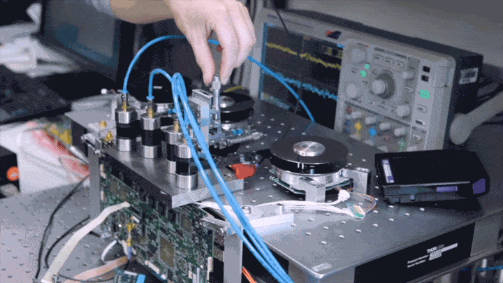 tape in IBM's lab