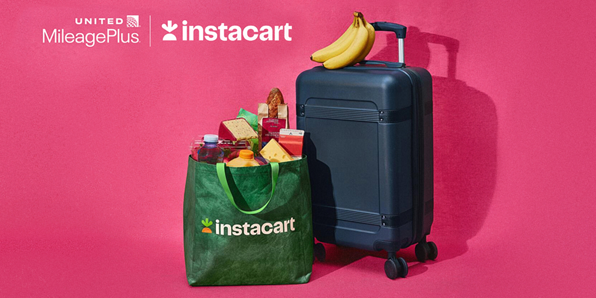 Image for United Airlines and MileagePlus and Instacart and Kinective Media collaboration