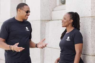 Tyshawn and Sharona talking